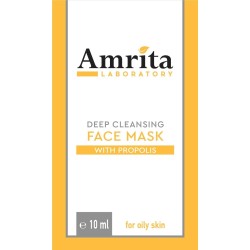 Маска за лице с ПРОПОЛИС за мазна кожа| Amrita Laboratory| Aaaskin.eu